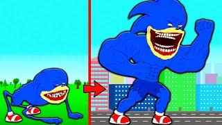 SHIN SONIC TAPES BECAME THE STRONGEST! MUSCLE SHIN SONIC Cartoon Animation