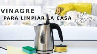 10 USOS del VINAGRE para LIMPIAR LA CASA // Hogarmania