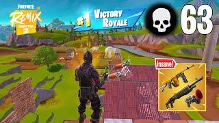 63 Elimination Solo Vs Squads Wins Gameplay (Fortnite Chapter 2 Remix PS4 Controller)