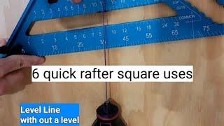 6 quick rafter square tips