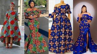 New Ankara maxi dress styles 2024/ kitenge dress designs