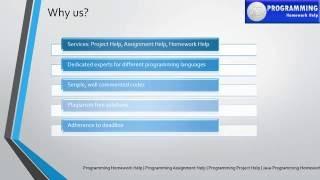 Programming Homework Help   Corporate Presentation