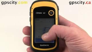 The Waypoint Manager in the Garmin eTrex 10 Handheld GPS with GPSCity