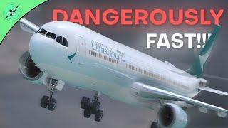 TERRIFYING flight | Engine STUCK on full power! | Cathay 780