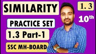 SSC Class 10  Geometry | Similarity | Practice Set 1.3 Part 1