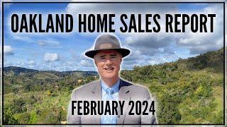 Oakland Home Sale Report by East Bay Realtor Greg Brock - February 2024