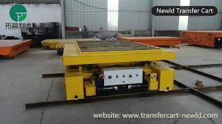 Rail Roller Transfer Cart - Electric Powered Material Handling Trolley