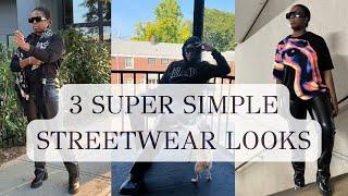 3 SUPER SIMPLE STREETWEAR LOOKS | NINETH CLOSET| DSW | Fashion Stylist | Amber Ashli