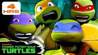 4 HOURS of the Funniest Moments from Teenage Mutant Ninja Turtles!  | TMNT Marathon