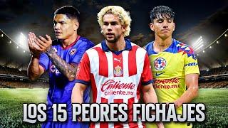 Los 15 Peores Fichajes de la Temporada 2023-2024 de Liga MX