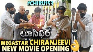 Megastar Chiranjeevi New Movie Opening || #Chiru153 || Lucifer Movie || Sunray Media