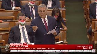 Orbán Viktor miniszterelnök napirend előtti felszólalása