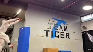 Tiger Shroff And Kuldeep Shashi Gymnastics Practice At FlyZone Fitnesss gym