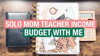 HOW TO SURVIVE ON A TEACHER'S SALARY/SOLO MOM BUDGET WITH ME/BIG NEWS /MINDFULLY MAYA