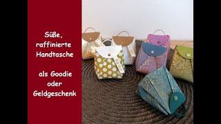 Süße, raffinierte Handtasche - für Geldgeschenk oder Goodie - Origami - Naturdesigns - Stampin' Up!®