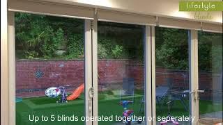 Electric Motorised Blinds for Bi-folding Doors