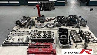 JDM B18C Type-R Engine Full Teardown // Oil Consumption // 1992 Honda Civic VX Build Project (Ep 4)