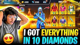 I Got Everything in 10 Diamonds ||Red Criminal,Bunny Mp40 & Many More Rare Bundles -Garena Free Fire