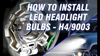 How to install led headlight bulbs - H4/9003/HB2 - Novsight Auto Lighting