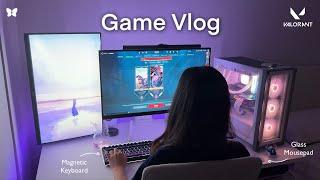 game vlog | unboxing peripherals  demoted twice ‍️ VALORANT 