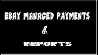 eBay Managed Payments Statements & Reports