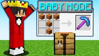 Minecraft But It's on BABY Mode