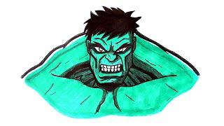 Как нарисовать Халка | Drawing Hulk | Уроки рисования