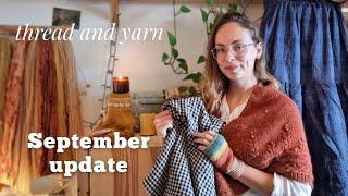  September  cosy autumn makes, sewing plans and knitting retreat news 