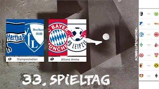 Letzte Hoffnung oder Abstieg nach 10 Jahren?! - Bayern wieder Meister?! | Prognose 33.Spieltag 22/23