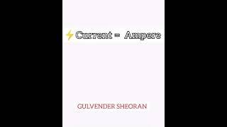 SI UNIT OF CURRENT ,CHARGE, Resistor &  SYMBOLS AND SI UNIT @gulvendersheoran