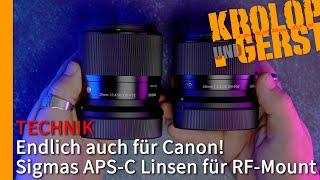 Finally also for Canon! Sigma's APS-C lenses for the RF mount  Krolop&Gerst