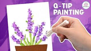 Q-Tip Flower Painting | Easy Flower Painting