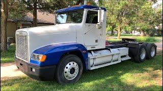 2000 Freightliner FLD 120 with a custom 6” extended day cab