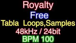 Royalty Free Tabla Loops, Samples 48kHz / 24bit BPM 100   # 5