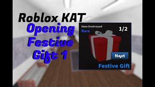 Roblox Kat I Opening The First Festive Gift!