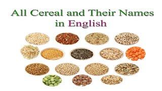 Popular Cereals and Their Names in English (with Images) || Cereal and Their Names #englishlearning