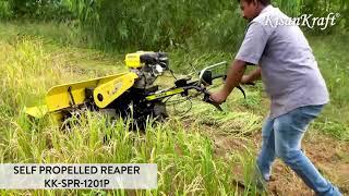 KisanKraft Self Propelled Reaper Demo