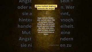 Wahre Freiheit beginnt jenseits der Angst. #inspiration #freiheit #angst #mut