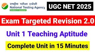 Class 1 Revision Series 2.0| Exam Targeted Study |UGC NET Paper 1 Teaching Aptitude |UGC NET MENTOR