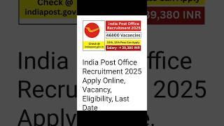 Post office recruitment 2025 #postoffice #job #shortvideo #youtubeshorts