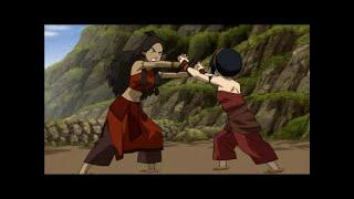 Toph vs Katara pelea Completa Latino