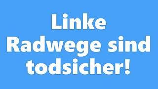 In Rostock auf eine linken Radweg einbiegen und dabei überholt werden.