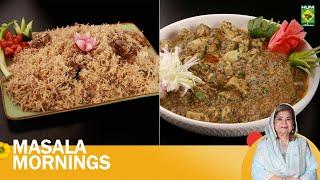 Spinach Bhurta & Bhatiyara Style Deghi Pulao | 20 NOV 24 |Masala Mornings | Shireen Anwar | MasalaTv