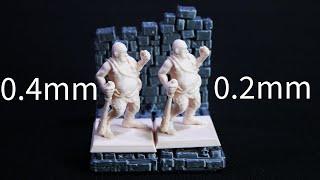 Bambu Lab A1 0.2 VS 0.4 Nozzles for Miniatures: Which is Best?