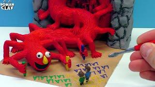 ELONGATED ELMO - Making Monster Elmo Sesame Street with Clay