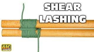 How to Tie the Shear Lashing? | Shear Lashing Knot