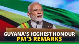 PM Modi's remarks during acceptance of Guyana's highest honour