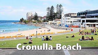 Walking around CRONULLA BEACH in Sydney Australia | Beach Ambience