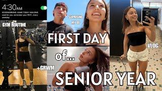 FIRST DAY of SENIOR YEAR VLOG: my last first day of high school!!