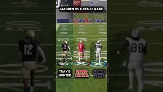 Travis Hunter Vs Deebo Samuel Vs Ceedee Lamb Race #madden25 #cfb25